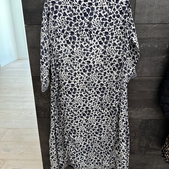 Natalie Martin Blue and White Midi Dress - Picture 12 of 14